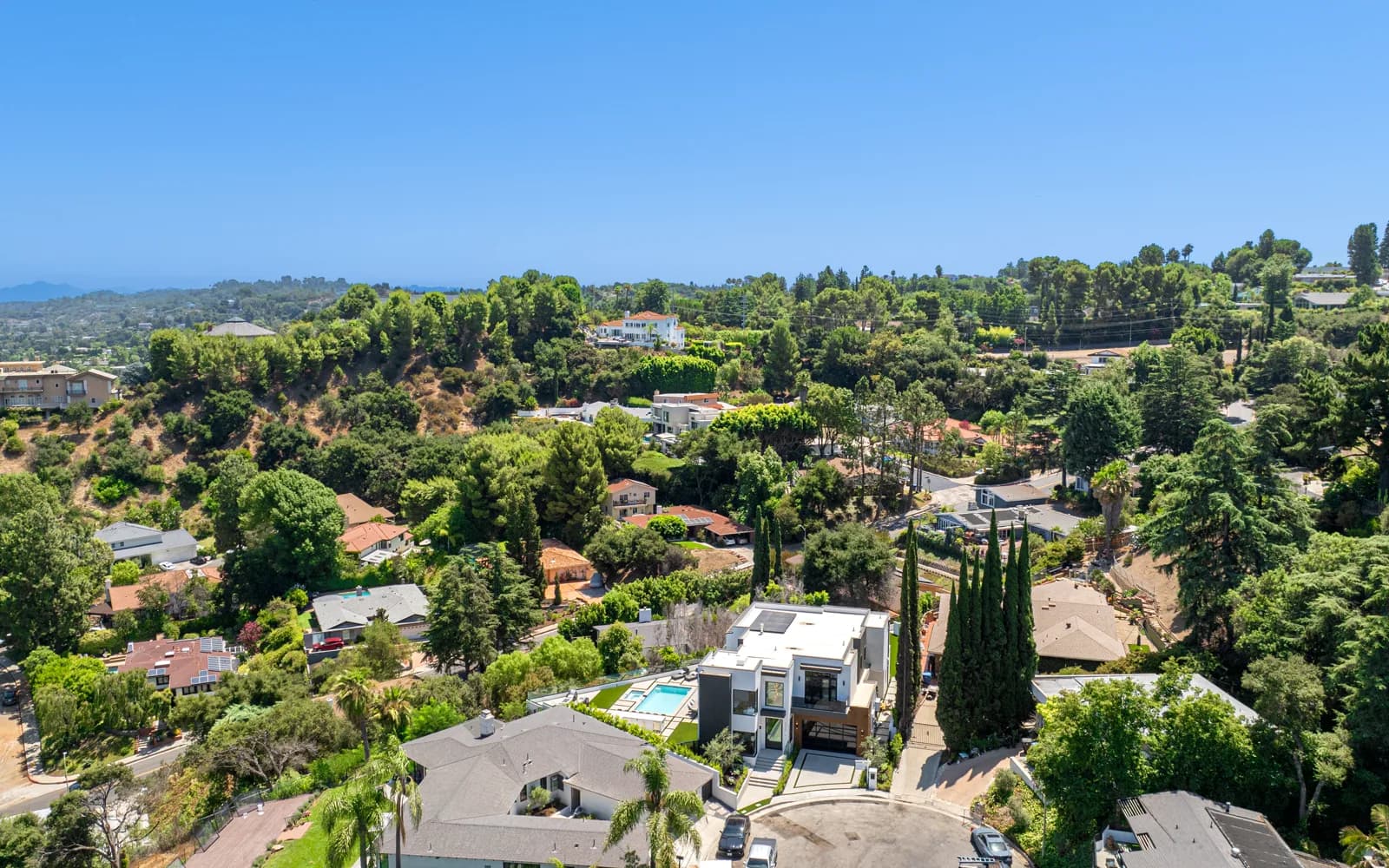 City or neighborhood view of Brentwood, CA, served by OurMaids residential and commercial cleaning services