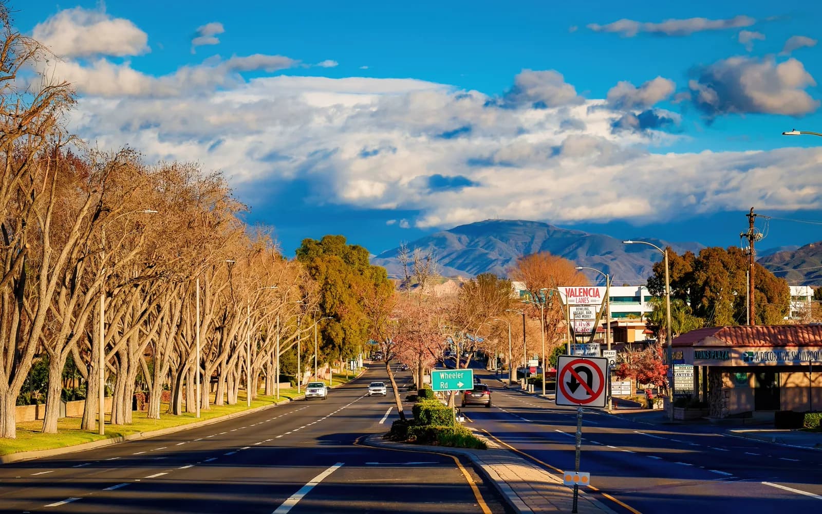 City or neighborhood view of Valencia, CA, served by OurMaids residential and commercial cleaning services